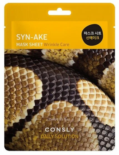 CONSLY Daily Solution маска тканевая с пептидом syn-ake 25мл